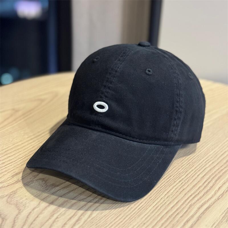 New white casual hat, women's big head circumference baseball cap, small face, enlarged and deepened soft top cap