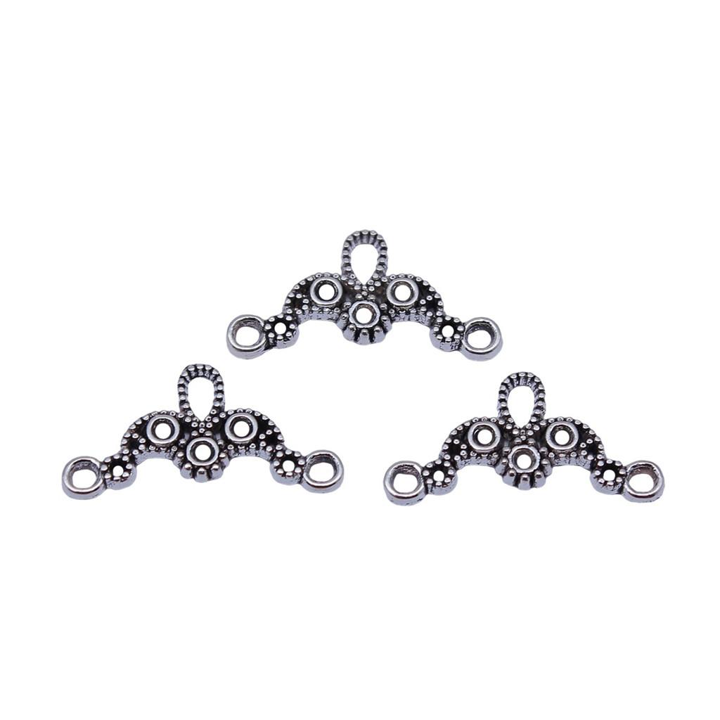 Geometric Flower Multi Loop Connectors Metal Links For Earrings Accessories Parts