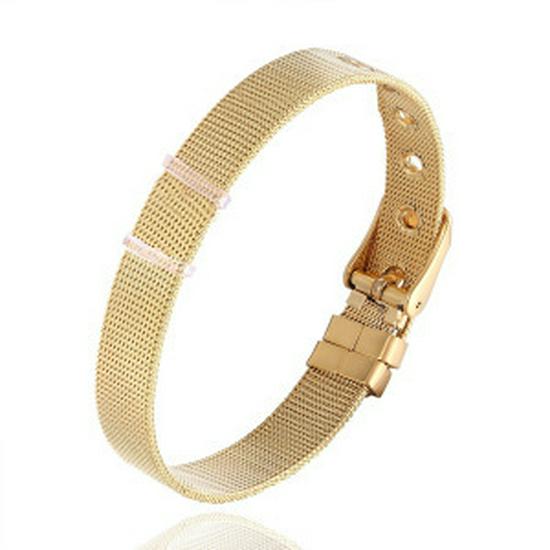 26 Engelse Alfabet Verstelbare Stalen Armband - 10mm Horlogeband Hand Sieraden