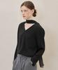 HYYK Minimal Soft Scarf Blouse_Black