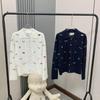 THOM BRASSY 9292 Animal Embroidery Cardigan