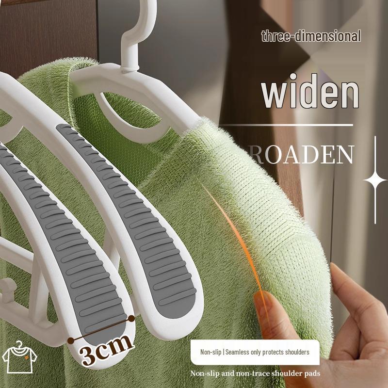 High-End Non-Slip Half-Round Plastic Clothes Hanger - Anti-Shoulder Marks