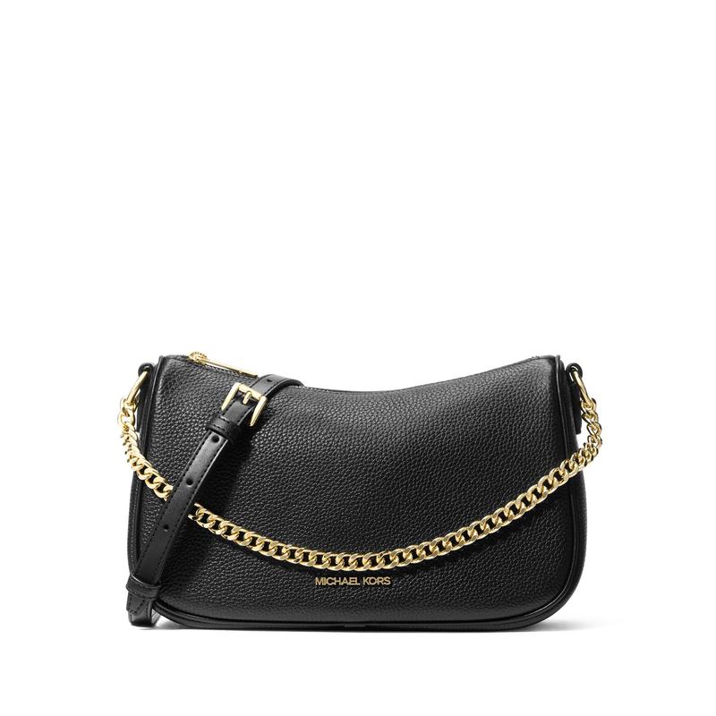 MICHAEL KORS Carmela hardware accessories cow leather chain shoulder crossbody bag armpit bag medium size women's