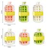 Summer Ice Cube Tray With Lid - Ice Tray For Freezer - No Touch Silicone Ice Cube Tray For Freezer With Straw + Cable Tie Mold