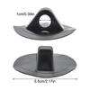2Pcs PVC Inflatable Boat Safety Rope Buckle Black Awning Buckle Boat Safe Drag Rope Hook Anchor Rope Buckle