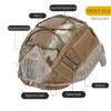 Tactical Helmet Cover with Elastic Cord for FAST Helmet Airsoft Paintball Wargame Gear CS MH PJ BJ Helmets Cover 15 Colors