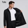 Yalu Men's Business Casual Mid-Length Trench Coat