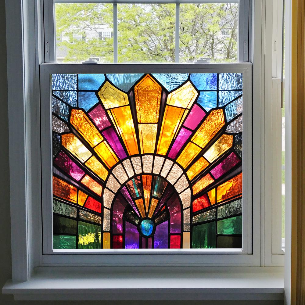 BL301-330 Colored PVC Static Cling Window Film - No Glue Home Decoration