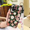 Wristband Anti-knock Phone Case For Realme GT7 Pro Kickstand Fashion Design Back Cover Phone Holder Waterproof Flower