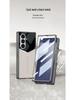 Samsung ZFold7 Electroplated Solid Color Leather Phone Case - Foldable Cover