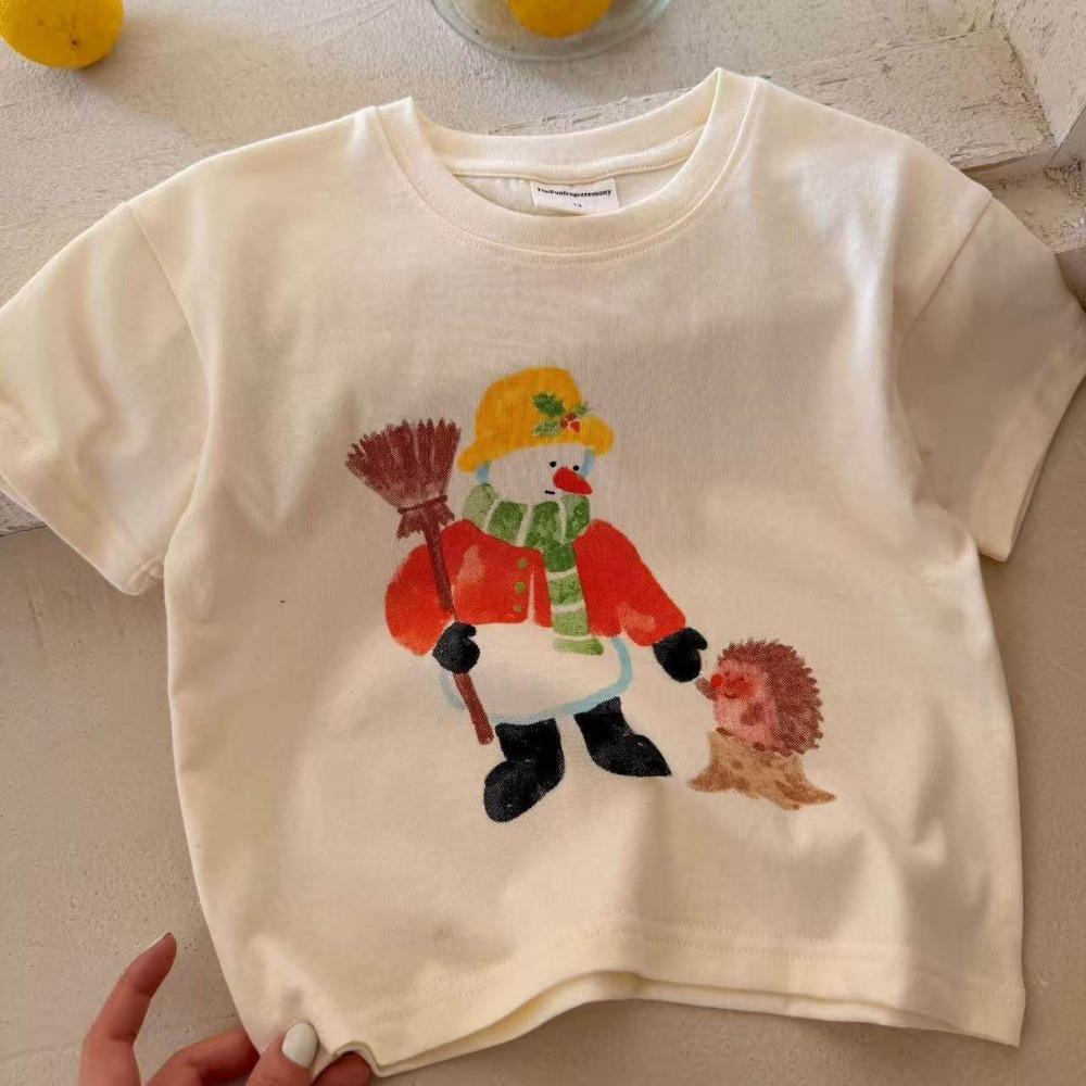 

Kids Boys Girls Cartoon Penguin Fashion Tops O-Neck Short Sleeve Tee Summer Children Clothes Breathable T-shirt 110