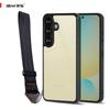 (Comes with wrist strap)IBMRS for Samsung Galaxy S25 Plus Case,Hard Back Soft edgesTransparent matte Frosted Phone Case