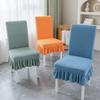 Elastic Jacquard Chair Cover Universal Dining Chair Slipcover Cross Border One Piece with Skirt Design