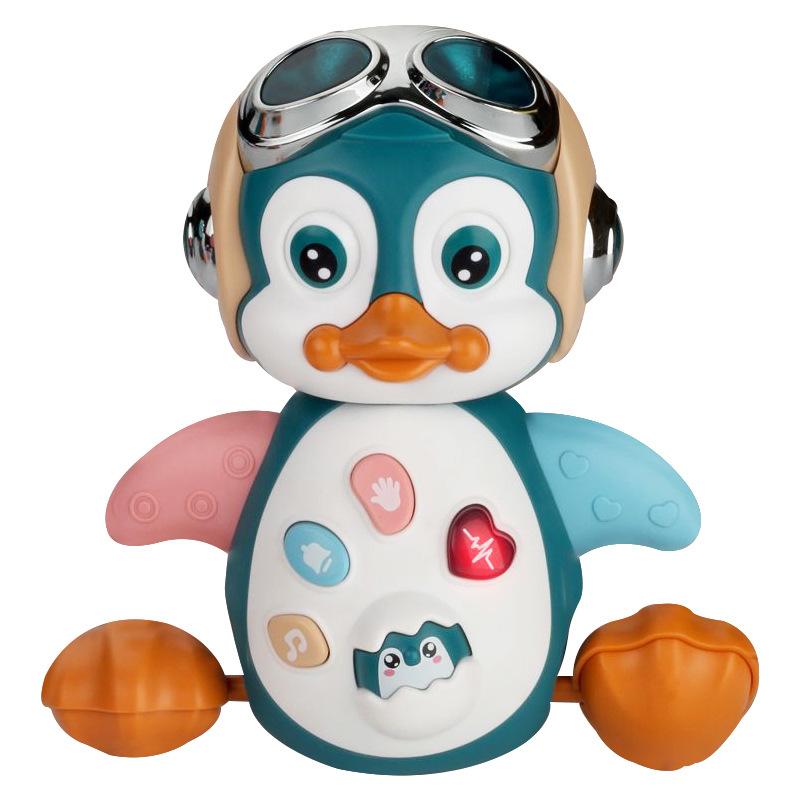 Children'S Toys Electric Lights Music Swinging Dancing Penguin Early Education Enlightenment Walking Pet Animal Model