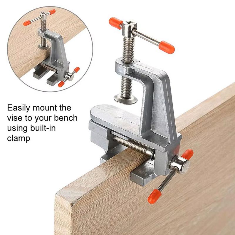 35MM Mini Bench Vise Table Clamp Screw Multi-functional Pliers DIY Craft Mold Fixed Repair Tools Small Hobby Workbench Accessory