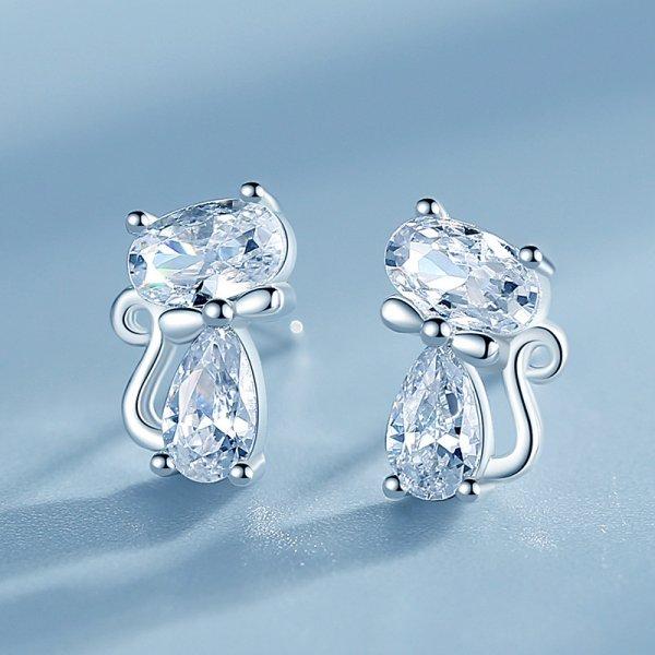 

Korean New Light Luxury Zircon Moon Star Asymmetric Stud Earrings For Women Crystal Cloud Pearl Earring Girl Jewelry Gifts