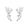 Little Angel Elf Earrings for Women, Simple, Fashionable, Versatile, Light Luxury, Niche, High-end Earrings