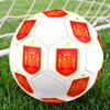 Pallone da Calcio Misura 5 Logo Nazionale Spagnolo, Cucito a Macchina in PVC, Durevole e ad Alto Rimbalzo, Adatto a Tutte le Età, Merchandising per tifosi, partite e uso all'aperto.