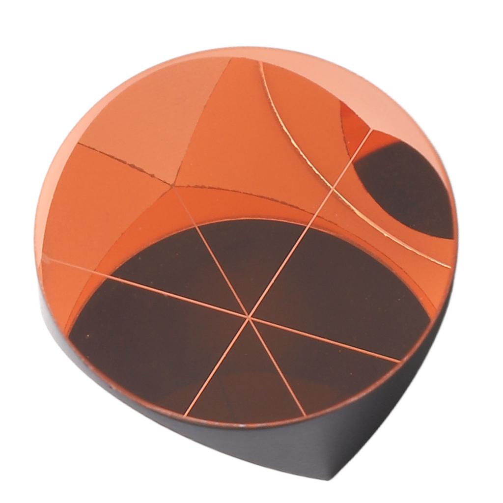 Corner Prism Cube Copper Coated Plated Trihedral Retroreflector Optical Glass 25.4mm