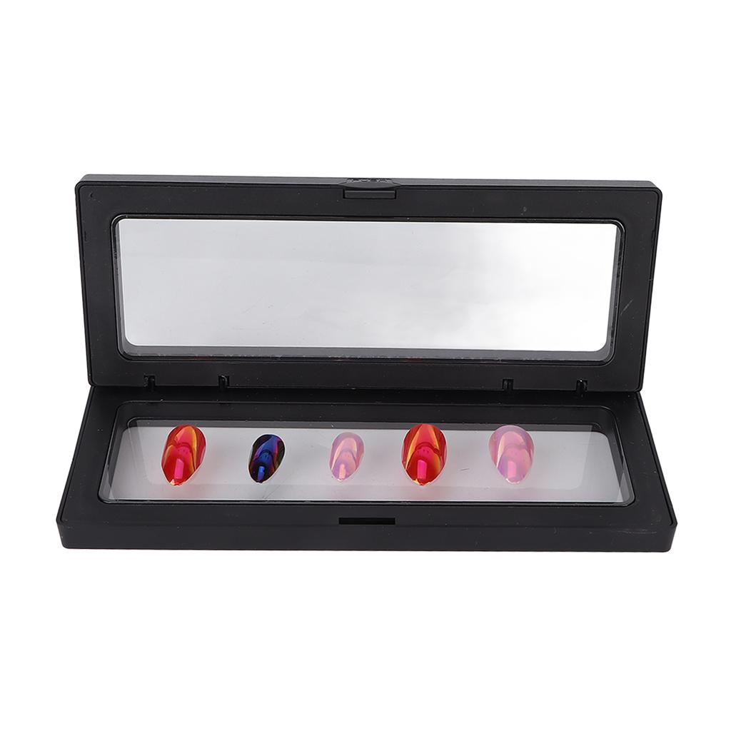 Nail Art Storage Box Professional Salon Finished Nail Tip Film Display Case Organizer for Jewelry Decoration