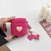 Plush Three-dimensional Love AirPods 1 Protective Case Pro1 Apple Bluetooth 1/1 Generation Earphone Case Pendant