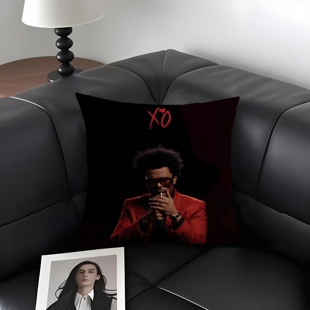 

TThe WeekndD XXO Singer Cushion Cover Natural Linen Organic Fabric DoubleSided Printing Sofa Home Decor Gift Pillow Case 30x30cm
