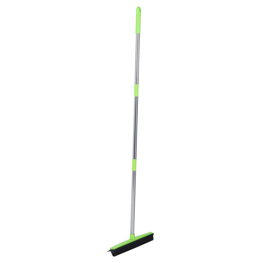 Multifunction Telescopic Floor Carpet Broom Pet Hair Dust Removal Cleaner Sweeper Cleaning ToolsGreen