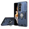 Hybrid Armor Shockproof Case For Infinix Hot 50 60i 4G 60 Pro Plus Sliding Window Metal Ring Holder TPU Plastic Phone Cover