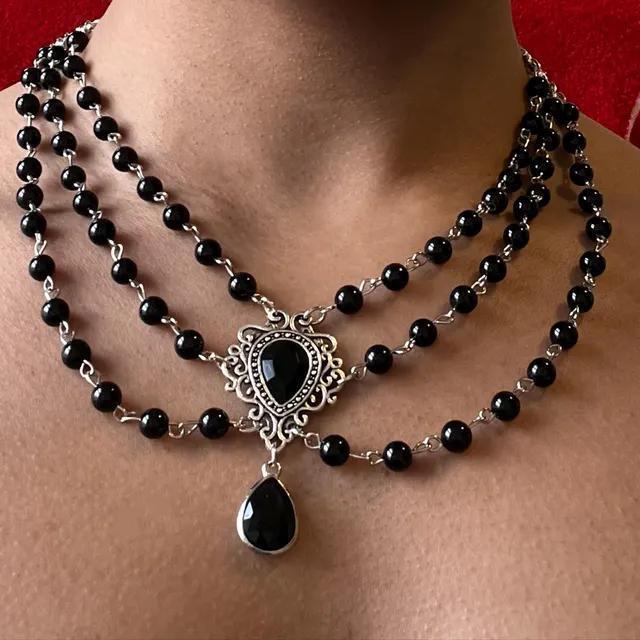 Collana Fantasy Gotica Vittoriana Medievale Con Ciondolo Geometrico Per Donne