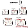 2pcs,Curtains Christmas Ornaments Hanging with Bow (3) Popular Contemporary Curtains Polyester Curtains Decorations For Home