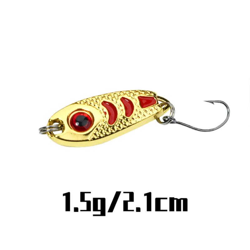 1,5g/2,5g/3,5g/5g Spinnköder Löffel Pailletten Angeln Köder für Weißstreifen-Horsemouth-Barsch Lure