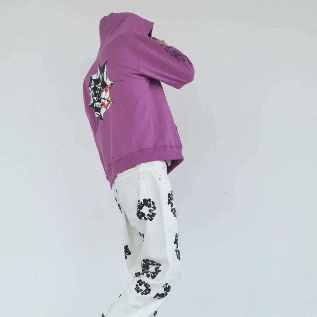 8395 CHROME HEARTS 2025 New Spring and Autumn Plus-size Thin Style Classic Style Logo Hooded Sweatshirt for Couples