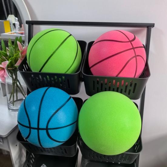 Indoor Silent Basketball High Rebound Low Noise Kids Dribbling Training Uncoated