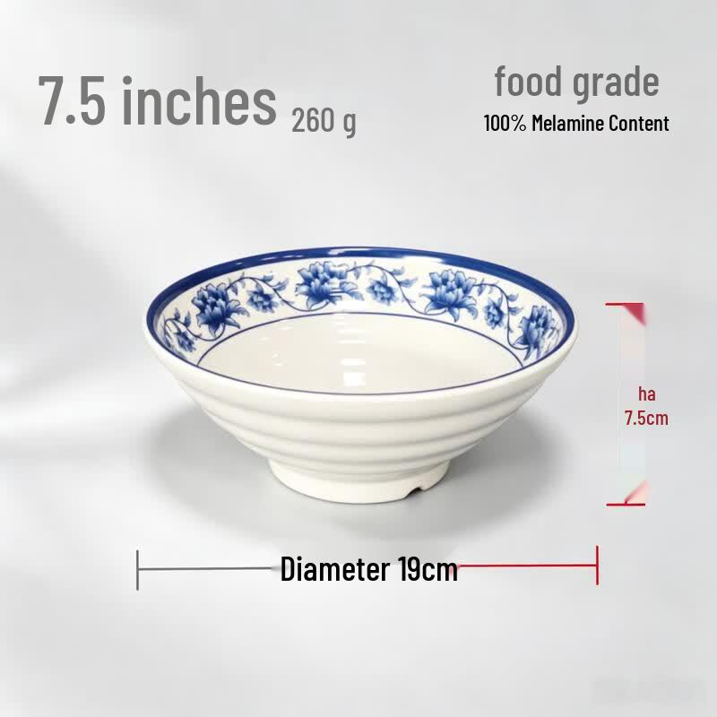Chuzhou 7.5-inch Melamine Orchid Douli Bowl