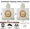 Ultra Fine Fiber Children's Bath Towel Printed Large Bathrobe for Baby Beach Swimming, Portable Absorbent Beach Towel