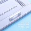 2/6/10pcs White Cabinet Handles & Knobs - Aluminium Alloy Modern Furniture Hardware for Kitchen/Closet/Cupboard/Drawer