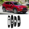 4Pcs Car Carbon Fiber Window Switch Panel Cover Decorative Sticker Fit for Lexus NX 200 200t 300h 14 19