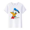 Kawaii Donald Duck Plus Size Tee Ladies Graphic Clothes Summer Women Short Sleeve T-shirt Disney Cartoon Men Tshirt Female Tops