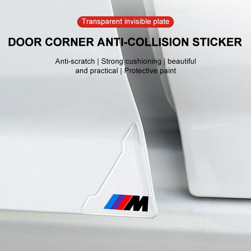 2Pcs Transparent Car Door Corner Cover Anti-Scratch Protection Sticker For BMW M E34 E36 E60 E90 E46 E39 F10 F20 F30 X5 X6 X1 M3 M5 M6 E71 F01 F02 F87