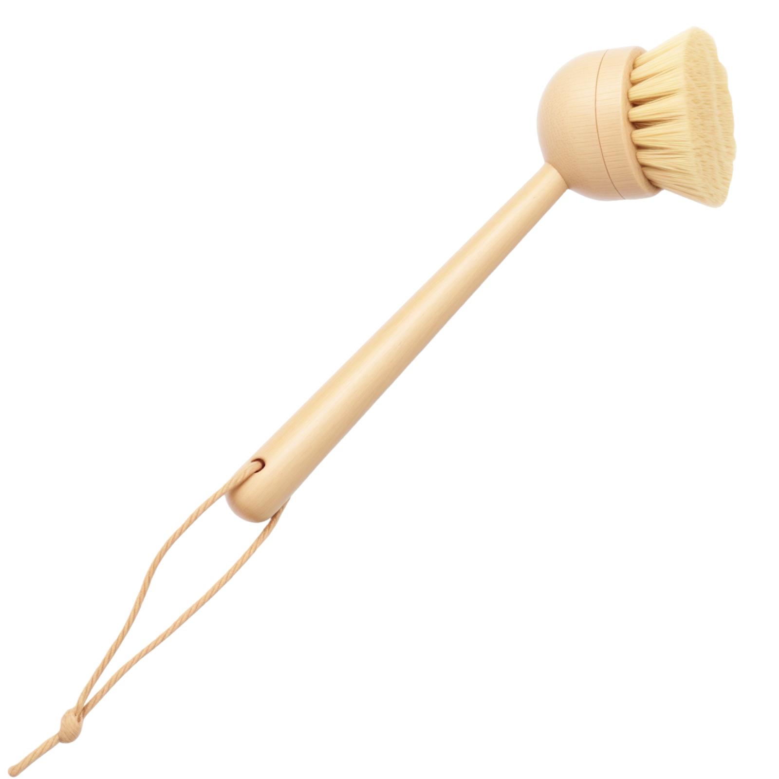 Bamboo Dish Brush Set Pot Cleaning Brush Long Handle Kitchen Dishes Scrubber Strong Decontamination Rust Removal Utensils