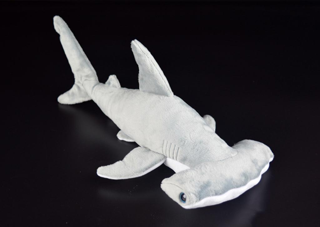 40Cm Super Soft Hammerhead Shark Plush Toys Simulated Grey Shark Stuffed Toys Dolls Birthday Gift