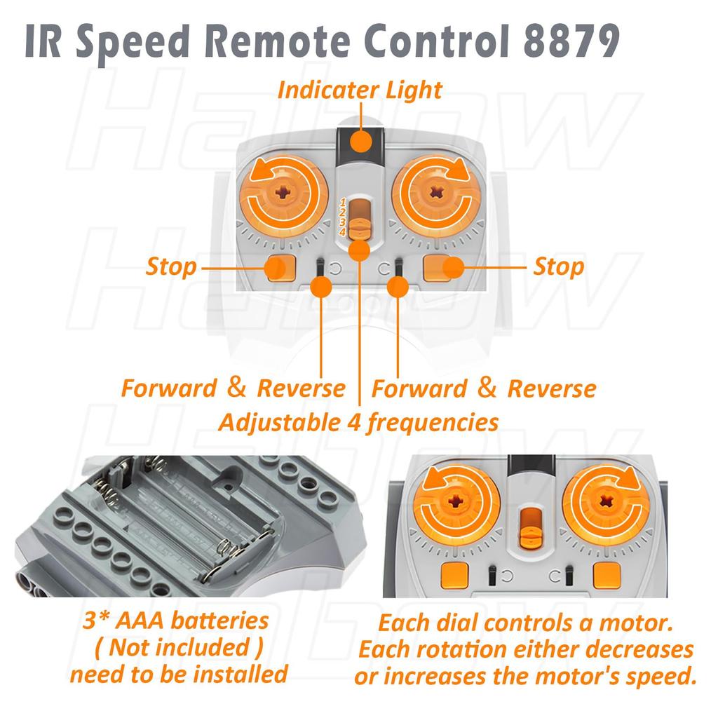 Power Functions Technology parts kit includes M L XL train servo AA battery AAA battery Power Functions extension control infrared infrared speed and