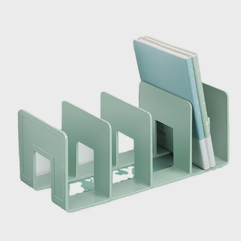 "Set of 4 Thickened Acrylic Morandi Book Stands for Desktop Office & Student Use"