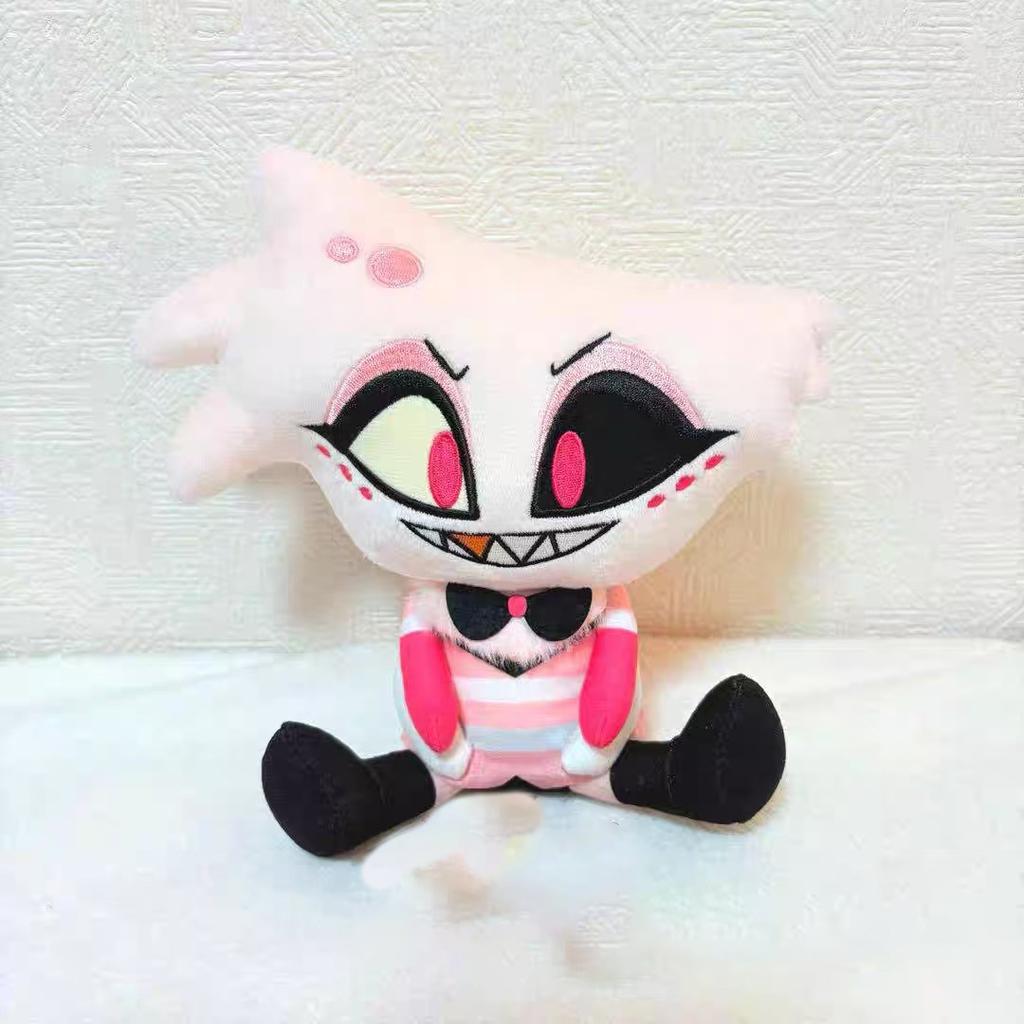 30cm Anime Hazbin Angel Dust Plushie Stuffed Toys Hotel Angel Peripherals Plush Doll Home Decorative Pillow Xmas Holiday Gifts
