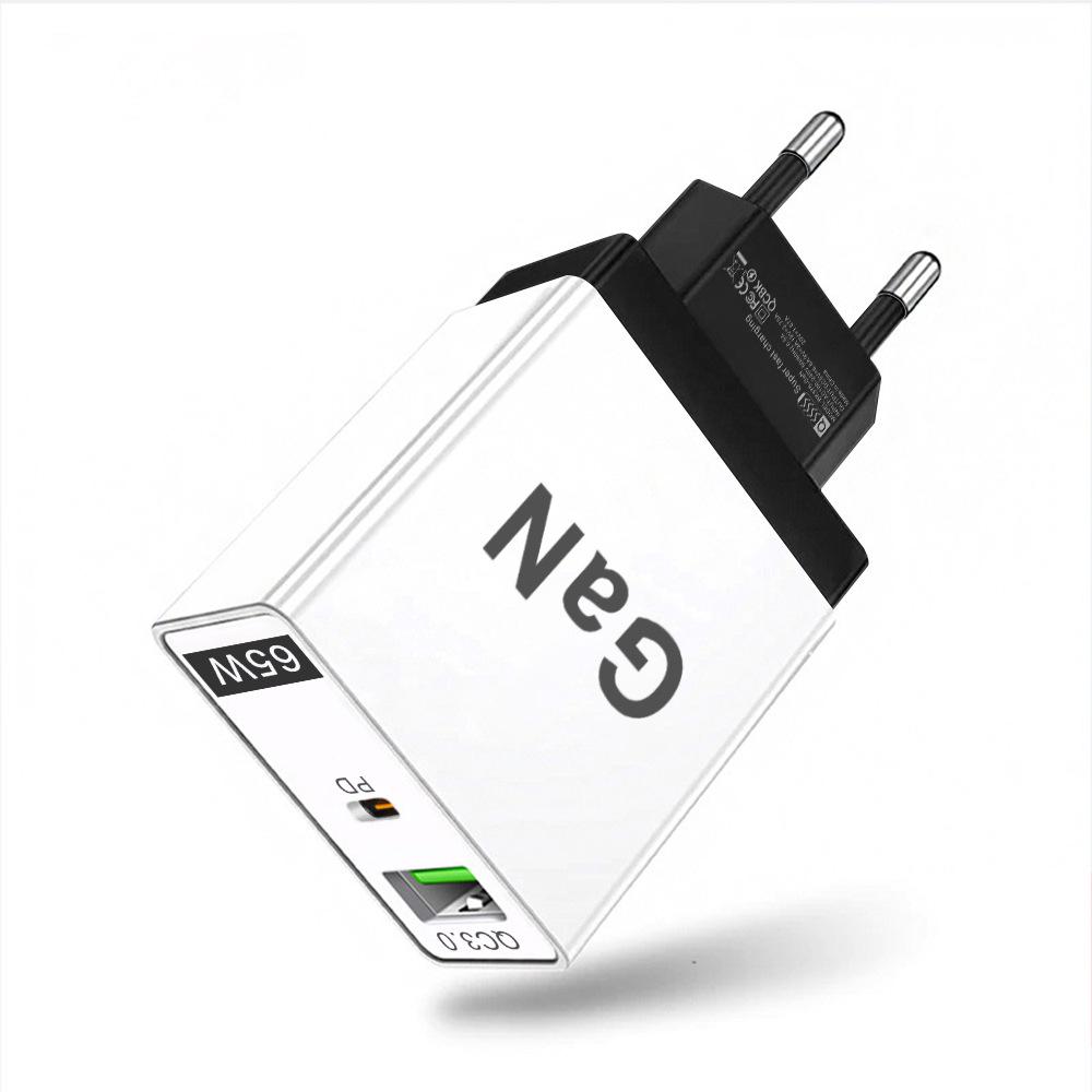 PD33W QC3.0 GaN Multi-Port Fast Charger European Standard 9V 12V