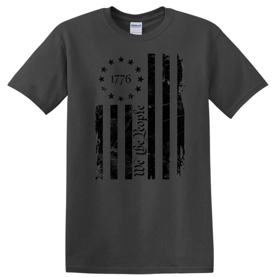 We The People 1776 T Shirt American Flag Patriotic Liberty Constitution Gift XS