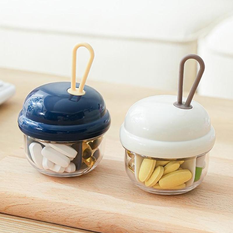 4 Grids Small Pill Cases Organizer Box Weekly Travel Pill Organizer Portable Pocket Pill Case Holder Plastic Container Box