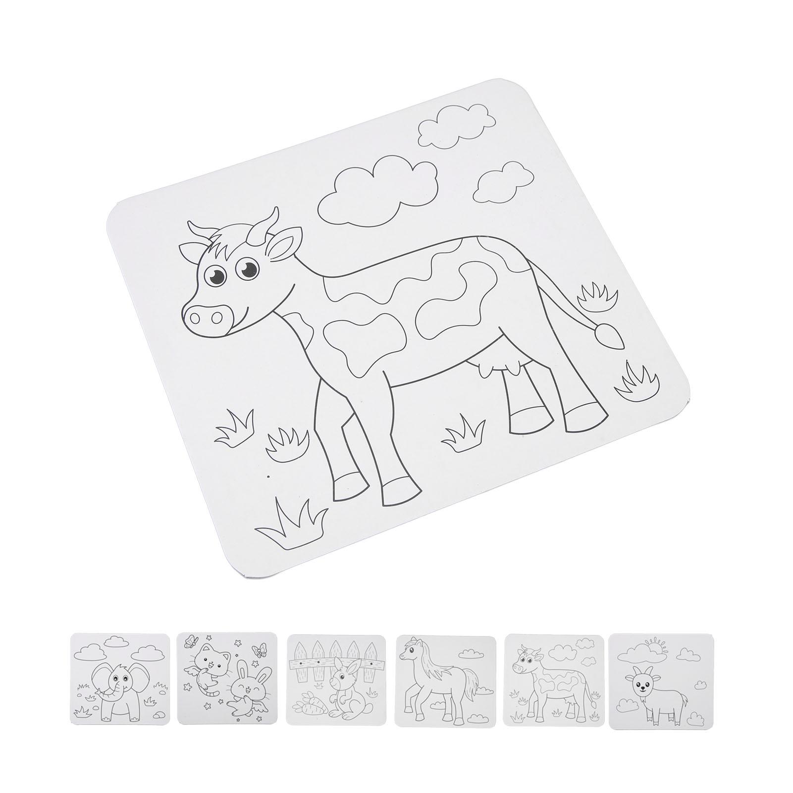 Предварительно нарисованный холст с контуром животного — фото 4