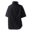 Summer Stand-up Collar Men's T-shirt American Loose Thin Short-sleeved Half-zipper Breathable Top