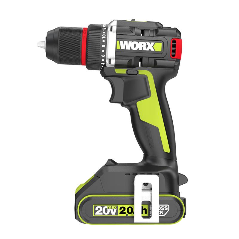 

Worx 20V Безщітковий Акумуляторний Дриль Штепсель CN (адаптер в комплекті)